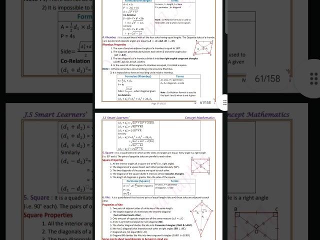 quadrilaterals & properties