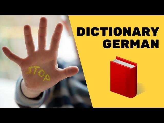 Dictionary German: Words ⭐⭐⭐⭐⭐