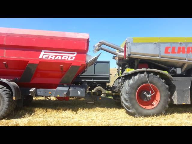 Claas Xerion Saddle Trac and Perard Interbene 25