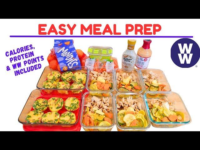 *NEW* MEAL PREP - LOW CARB | EGG MUFFINS | CHICKEN & VEGETABLE MEDLEY | WW POINTS & CALORIES