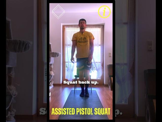 How to do an assisted pistol squat