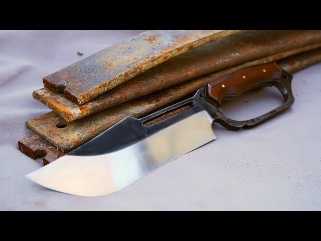 Making a Hunting Knife from a Truck leaf spring