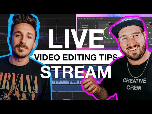 Video Editing Tips - LEVEL UP Your YouTube Videos (Live with Zac Sopak)