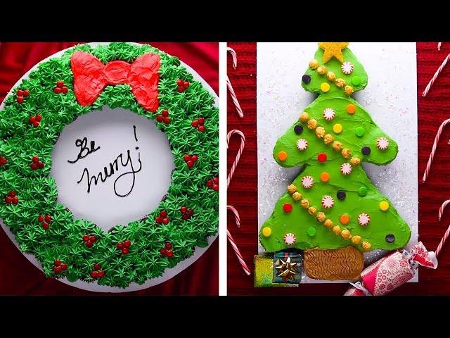 7 Winter Themed Cupcake Cakes for this Holiday Season! | Christmas Dessert Recipes by So Yummy