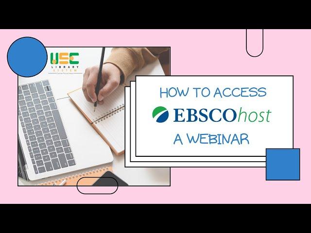 How to access EBSCOHost?  l Tutorial #1