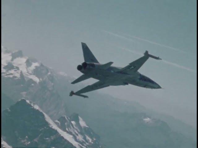 Northrop F5-E Tiger II USAF ️ Testing at Swiss Air Force (1974)