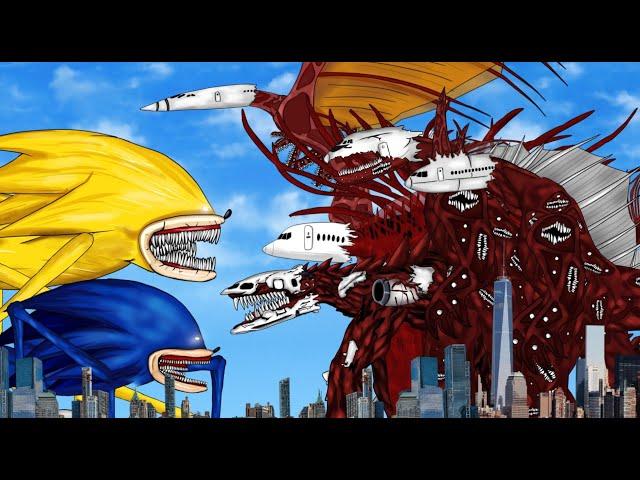 Sonic Tapes vs All Infected Sky. Full Animation.Drawing Cartoon.