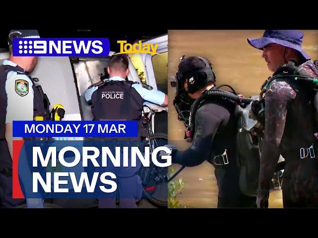 Man found with gunshot wound; Search for missing man resumes | 9 News Australia