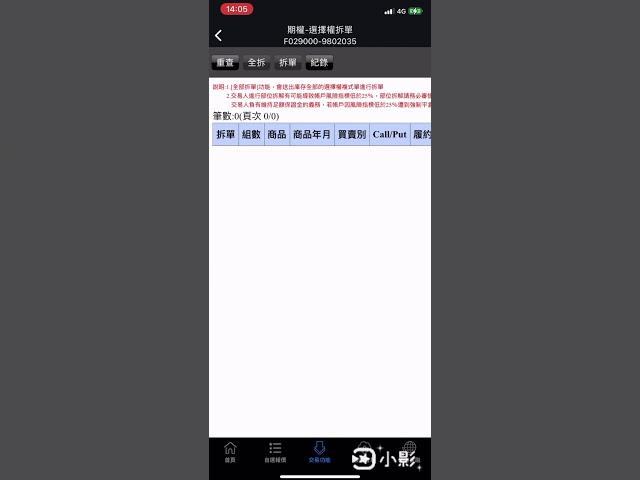 康和期貨選擇權組合拆解