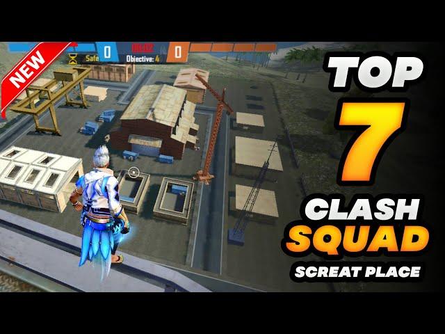 TOP 7 CLASH SQUAD SECRET PLACES FREE FIRE | CLASH SQUAD TIPS AND TRICKS 2023 - GARENA FREE FIRE