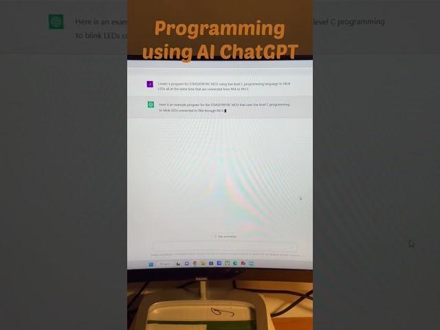 Creating a program without programming using AI ChatGPT