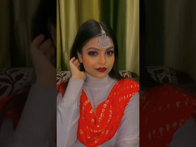 glam makeup look for lohri | happy lohri 2022 | #shorts #lohrimakeuplook #makeuptransformation