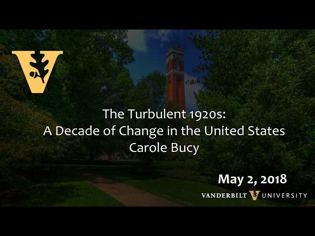 The Turbulent 1920s: A Decade of Change in the United States - Week 6