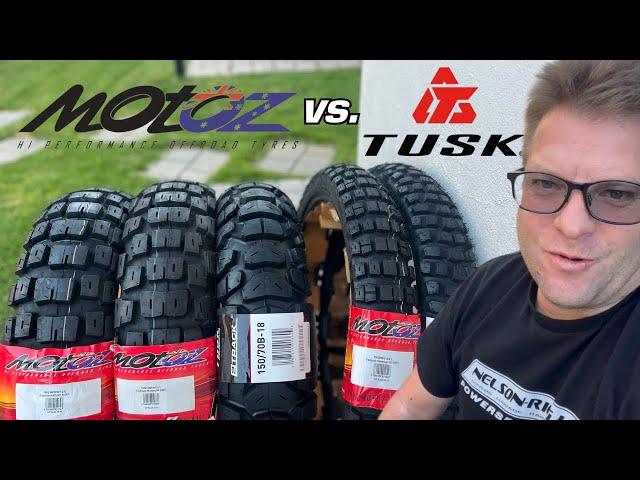 Tusk 2Track vs. Motoz Tractionator Adventure and RallZ | The NOOB vs. The KING