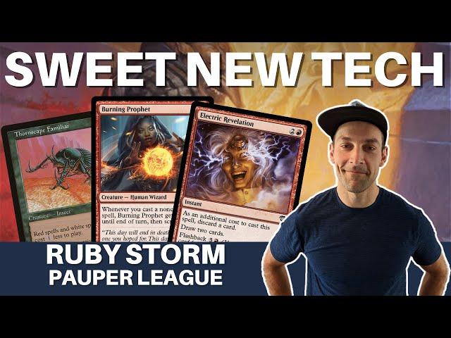 TRYING NEW TECH - MTG Pauper Ruby storm is so fun I can't stop working on the deck!