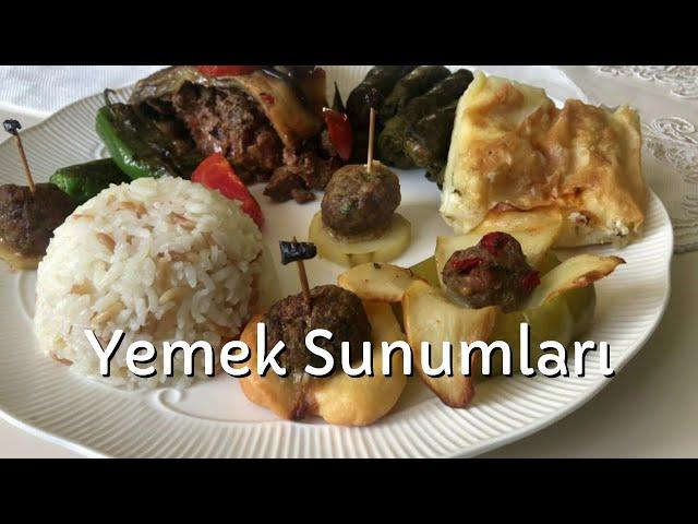 Yemek Sunumları. Özel Gün Sunumları. Türk Mutfağından Seçmeler.