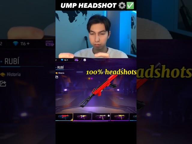 Secret Ump Headshot Trick & Setting 100% Working  | Free Fire