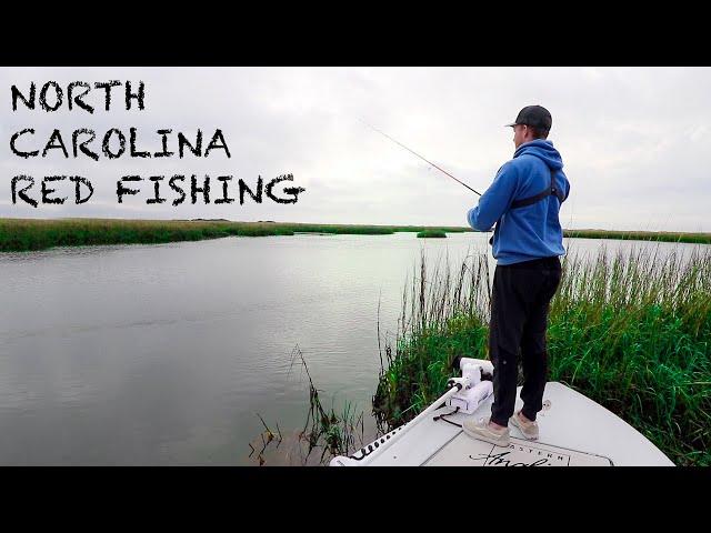 Fishing for Reds in CRYSTAL CLEAR Marsh Water | North Carolina Red Fishing