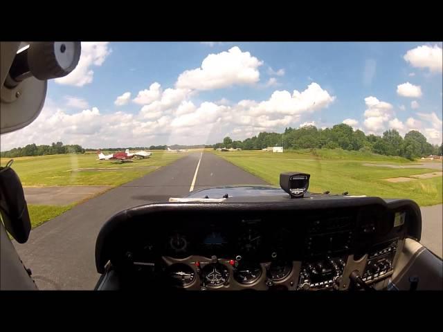 C172 Startup, Takeoff and Climbout from Solberg Airport