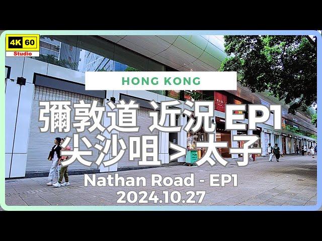 彌敦道 近況 EP1 尖沙咀▶️太子 4K | Nathan Road EP1 - Tsim Sha Tsui▶️Prince Edward | DJI Pocket 2 | 2024.10.27