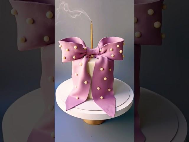 Декор бант из мастики  #cake #декорбант #бантик #тортыназаказспб #dessert