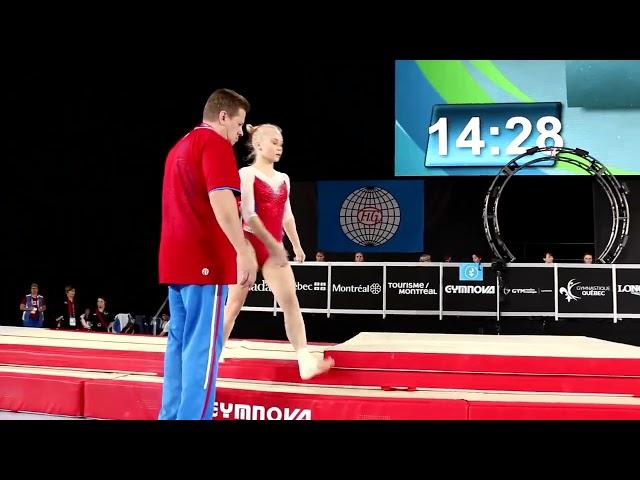 Angelina Melnikova - Vault, Russia - Official Podium Training - 2017 World Championships