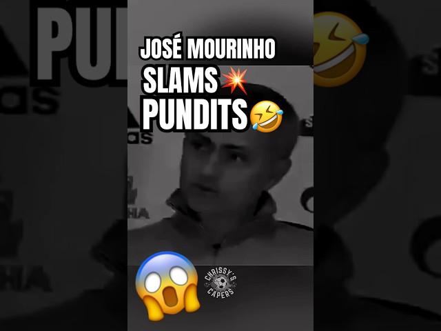  José Mourinho’s HILARIOUS Dig at Liverpool Pundits! #SHORTS #MourinhoRoast #explore