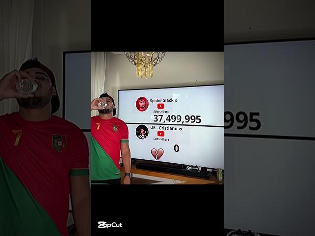 ronaldo's youtube channel growth 10 months ago ‍️ #football #viralshort #trending #ronaldo #lol