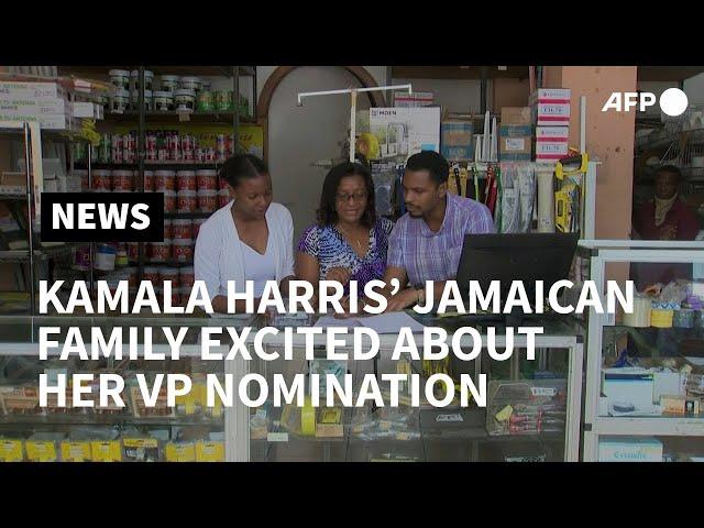 Kamala Harris' Jamaican family 'excited' about her VP nomination | AFP