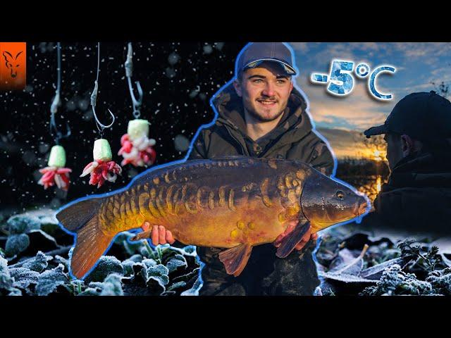 It was FREEZING  He Caught Loads! Winter Carp Fishing