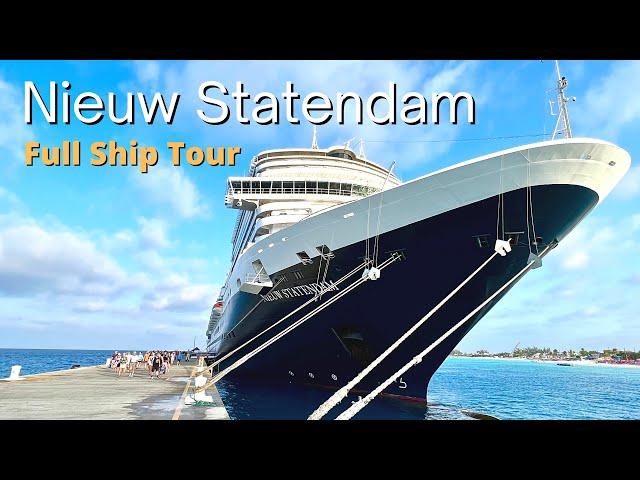 Holland America Nieuw Statendam Cruise Ship Full Tour & Review 2024 (Tips & Best Spots Revealed!)