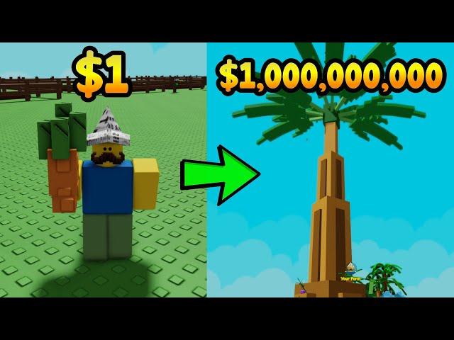 Becoming The Richest In Grow a Garden Roblox! The Biggest Tree!