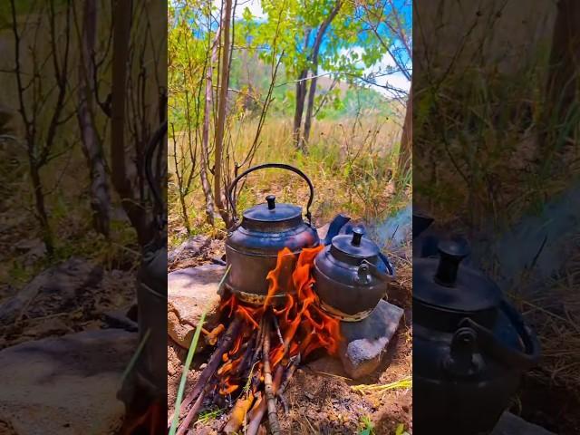 Country life, cooking breakfast/یه روز عالی با چای و املت آتیشی