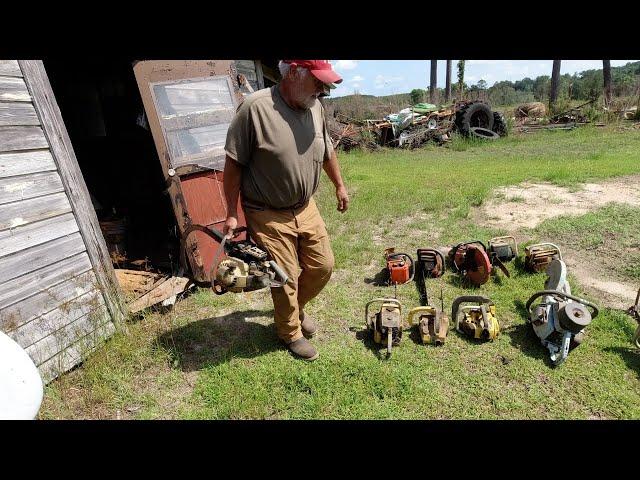 BARN FIND!!! VINTAGE CHAINSAWS!! Are they WORTH any MONEY?