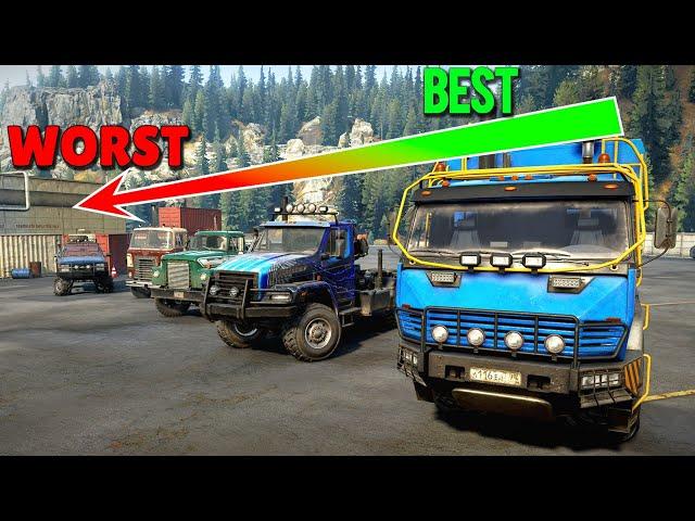 The Best & The Worst Truck of Each Class | Snowrunner