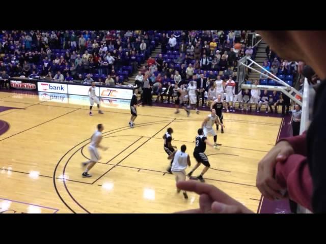 Bank 3-pointer at buzzer - Westminster at College of Idaho