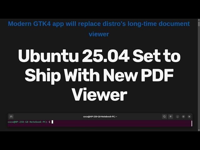 Ubuntu 25.04 Set to Ship With New PDF Viewer