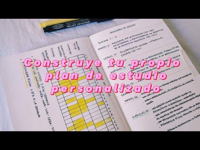 CÓMO CREAR tu PROPIO PLAN DE ESTUDIO PERSONALIZADO 