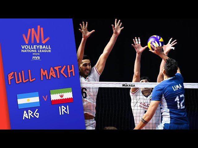 Argentina  Iran - Full Match | Men’s Volleyball Nations League 2019