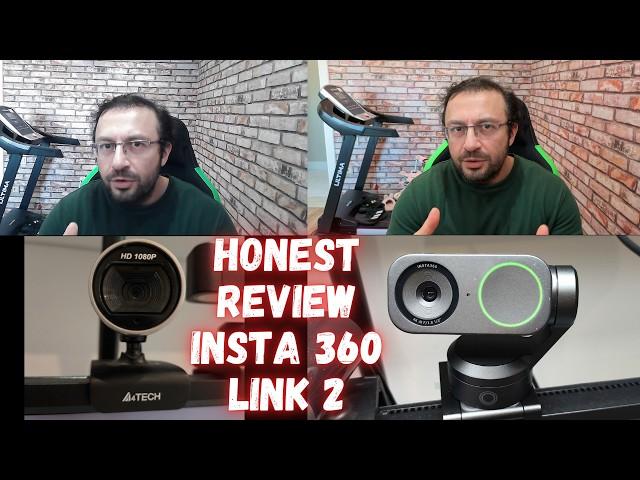 Insta360 Link 2 Ultra HD AI Web Cam Honest Raw Review and Comparison with Cheap A4 Tech HD Web Cam