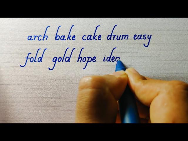 Most Elegant and Beautiful English handwriting style | Words writing a to z