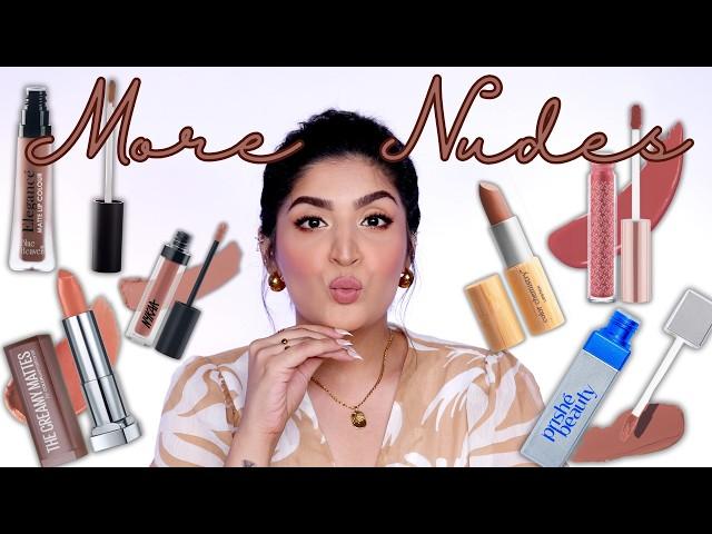 10 *ACTUALLY* Nude Lipsticks I Am Currently Loving | Swatches With & Without Makeup | Shreya Jain