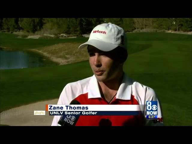 KLAS-TV - Chris Maathuis - UNLV golfer relishes second chance