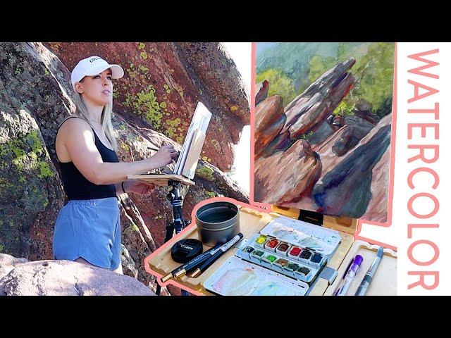 How to Choose What to Paint Outdoors - Watercolor Plein Air Painting in Beautiful Colorado