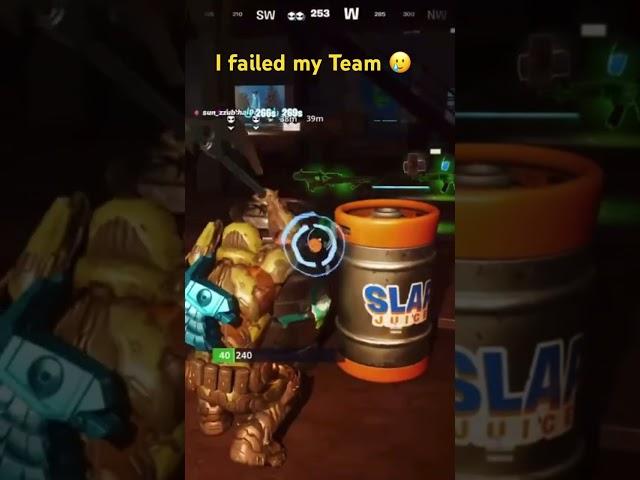 I failed my Team Fortnite