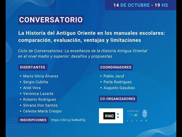 Ciclo Enseñanza Historia Antigua Oriente - Segundo Encuentro