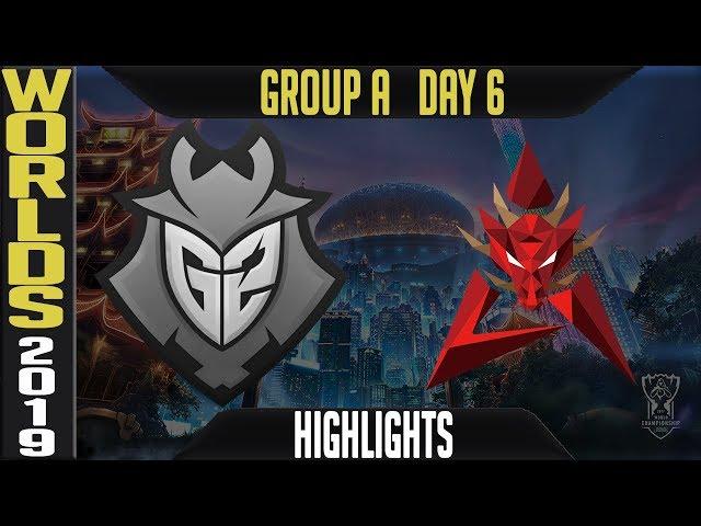 G2 vs HKA Highlights | S9 Worlds 2019 Group A Day 6 | G2 Esports vs Hong Kong Attitude