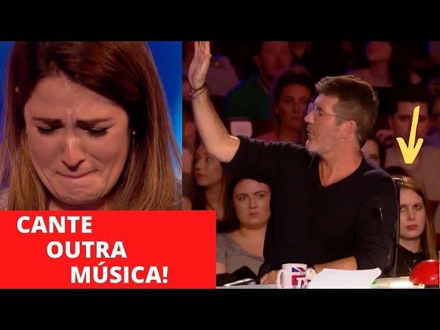 Simon INTERROMPE Mulher e Sugere Outra Música - Got Talent Legendado.