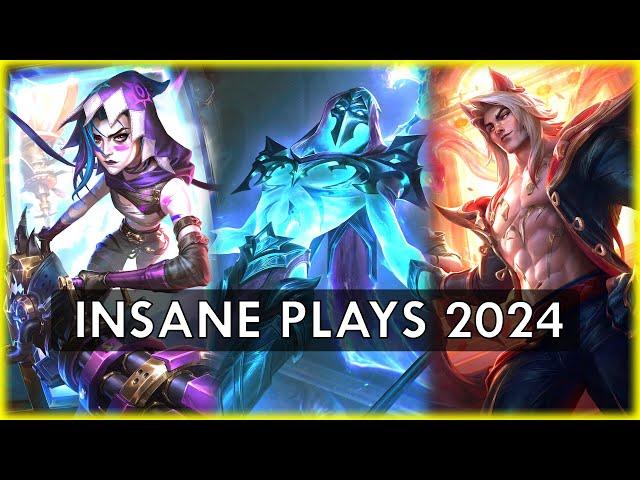 TOP 50 INSANE LOL PLAYS - 2024