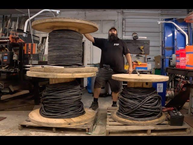 Massive Spools Of Copper Wire Stripped With The Copper King!